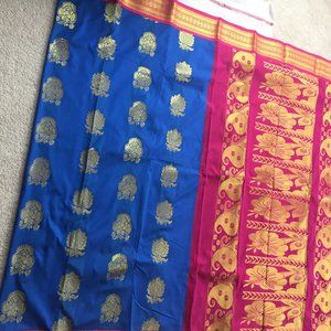 NEW Silk Saree with zari work